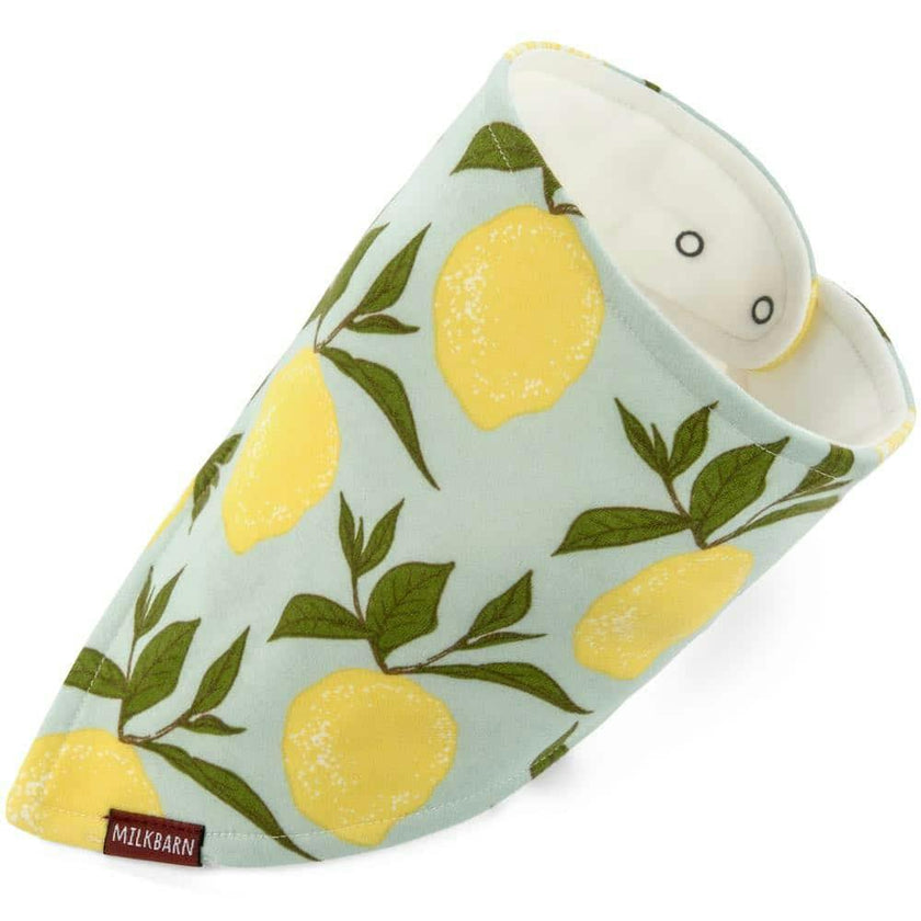 Lemon Organic Cotton Three-Layer Kerchief Bib