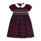 Smocked Girls Dress Kelly