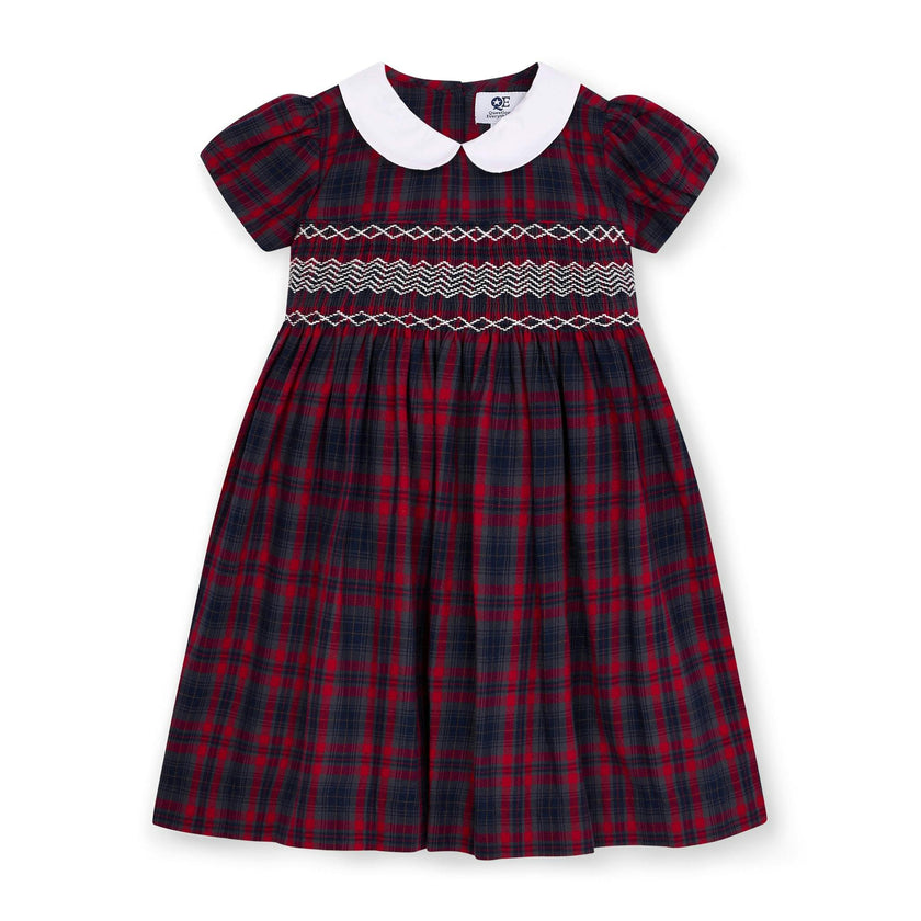 Smocked Girls Dress Kelly