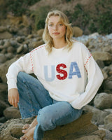 Riley Crew - USA Patchwork