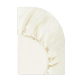 All-Stages Bassinet Sheet in GOTS Certified Organic Brushed Cotton in Ivory