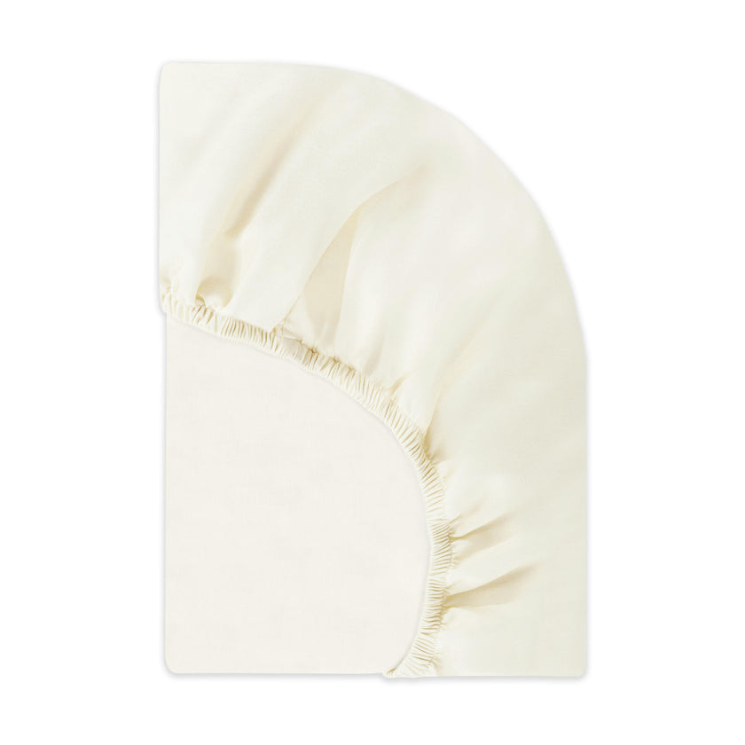 All-Stages Bassinet Sheet in GOTS Certified Organic Brushed Cotton in Ivory