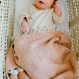 6-Layer Cotton Muslin Baby Blanket (Copper)