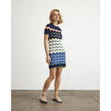 Short Leighton Dress, Stripes