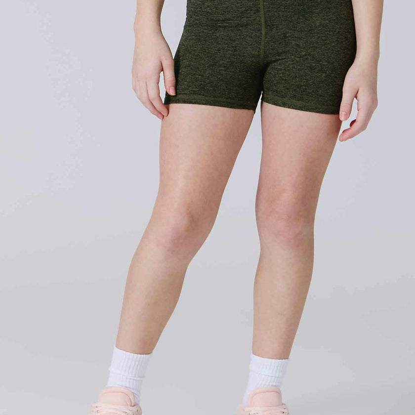 Girls Shorts in Uniform Green