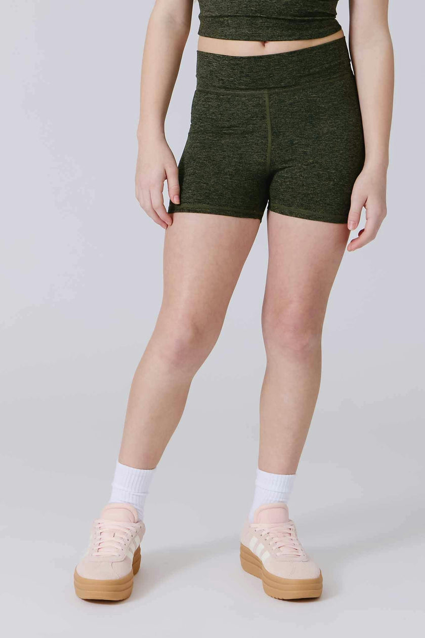 Girls Shorts in Uniform Green