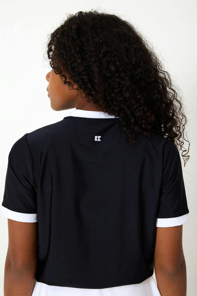 black/white dance tee