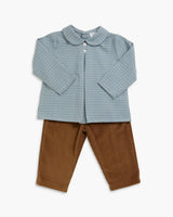 Darius Shirt Vintage Blue Check