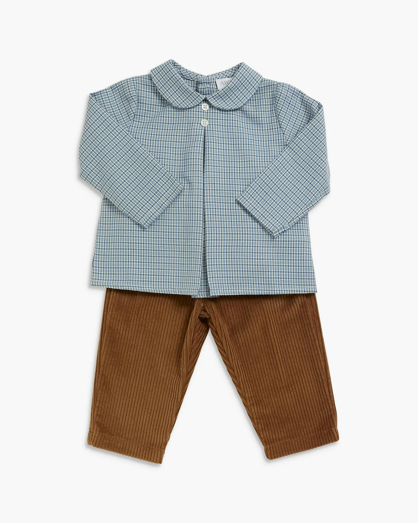 Darius Shirt Vintage Blue Check
