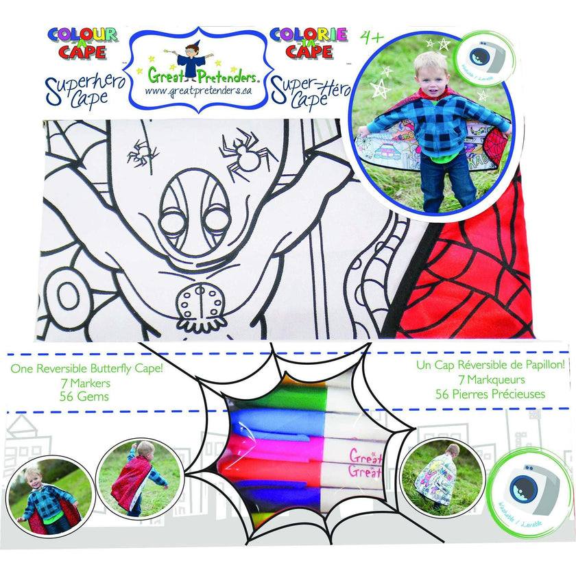 Colour-A-Cape Spider Super Hero