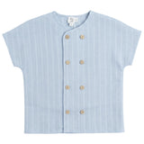 Textured Double Breasted Shirt