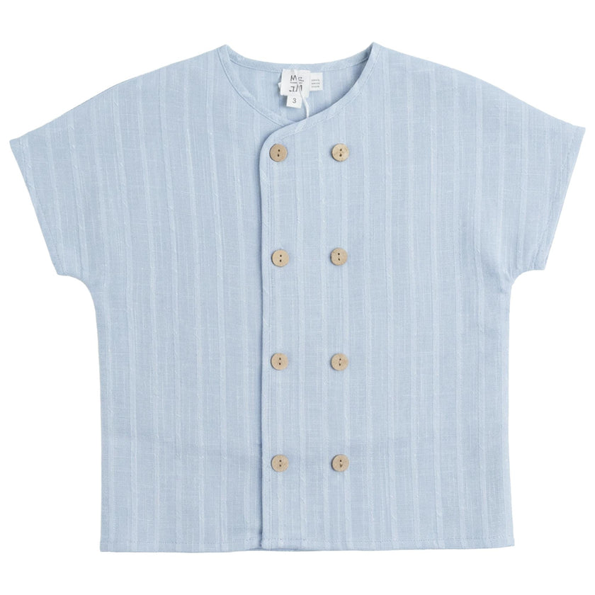 Textured Double Breasted Shirt