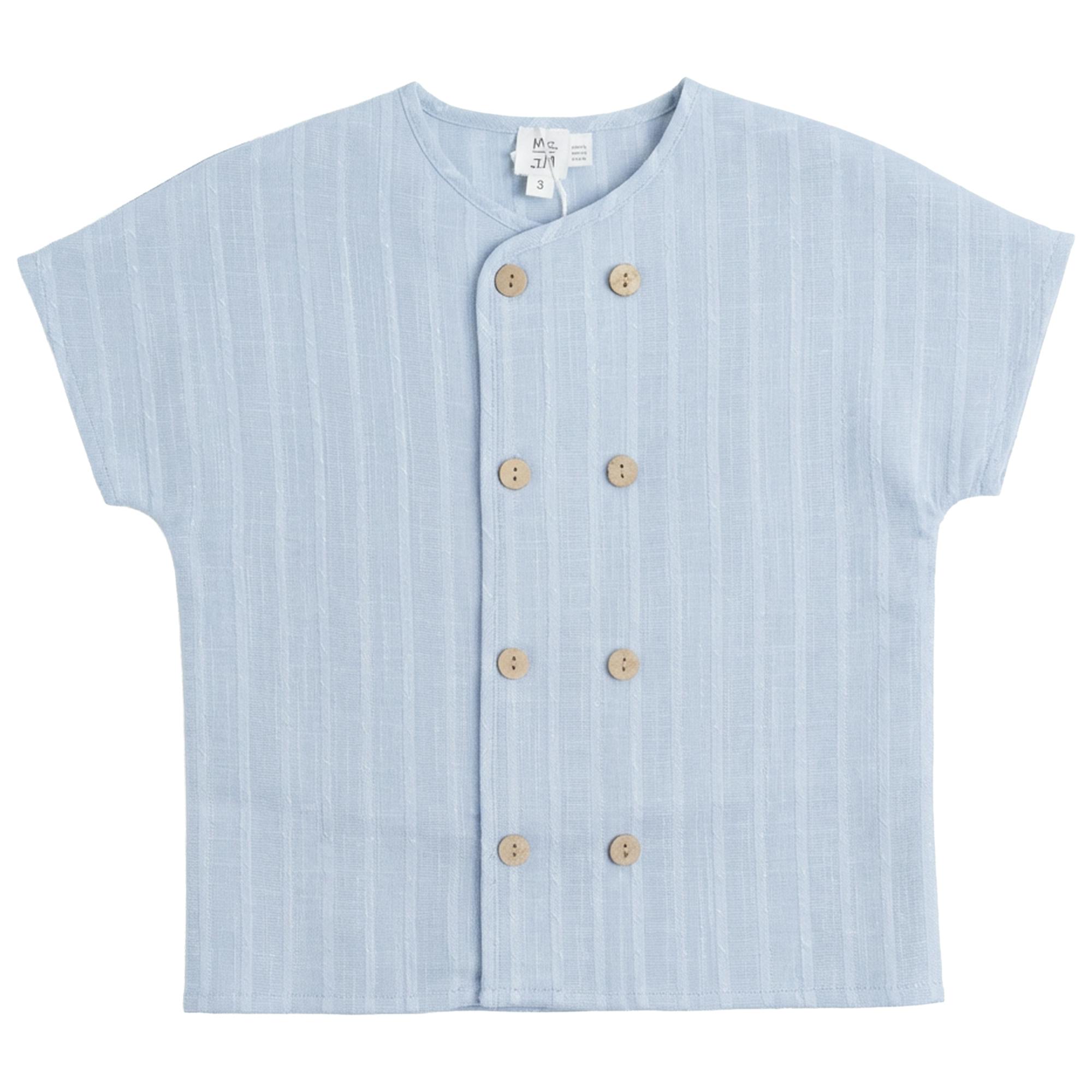 Textured Double Breasted Shirt
