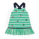 Stripe Knit Dress With Cherries