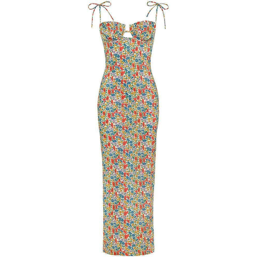 Petal Long Slip Dress