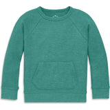 Kids heathered waffle pocket tee