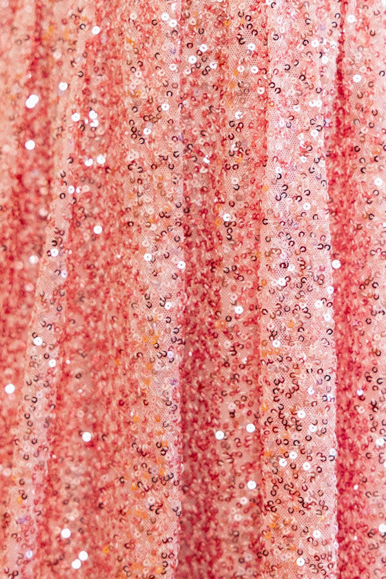 Mini Marisol Dress in Pink Sequin