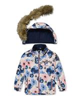 Two Piece Play Snowsuit Watercolor Flower Print