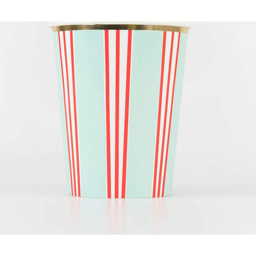 Festive Stripe Cups