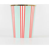 Festive Stripe Cups