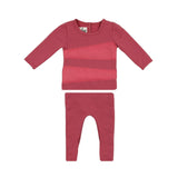 Puffed Triangle Long Sleeve Top & Pant 2-Piece Set