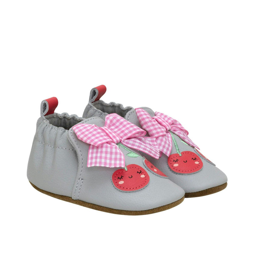 Cherry Cute Soft Soles in Grey