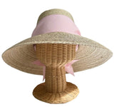Wildflower Sun Hat (PreOrder Shipping June 15th) - Light Pink Wide & Short Grosgrain Ribbon