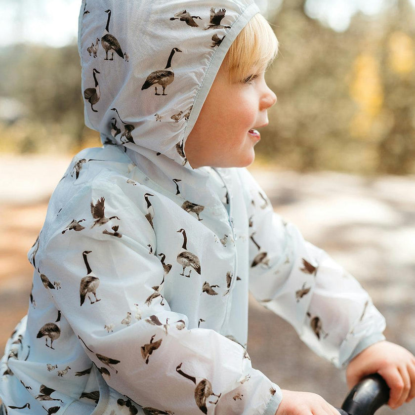 Goose Hooded Sun Shield Windbreaker Jacket
