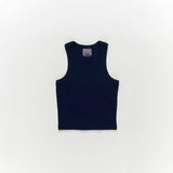 Girls Rib Tank in Navy