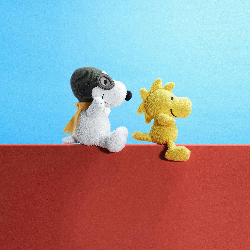 Plush PEANUTS WOODSTOCK ECO Teddy Yellow 6"