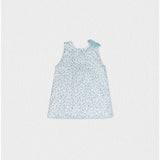 Fleur Baby Blouse Sleeveless, Flowery Aqua Blue