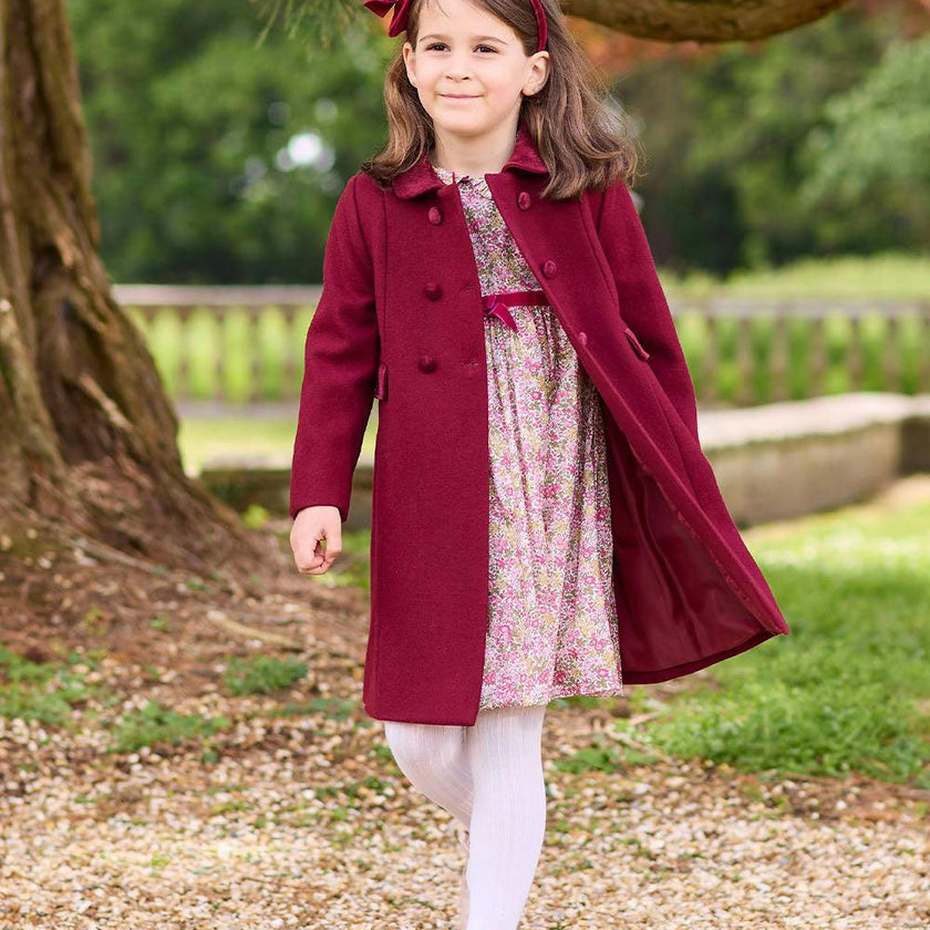 Classic Coat in Burgundy