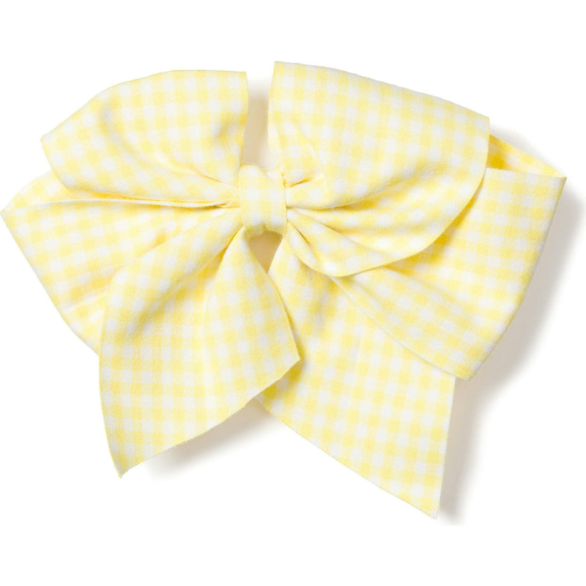 Girl's Twill Hair Bows in Pink Gingham