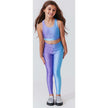 Girls Hi-Shine Scoop Neck Racer Back Sports Bra, Multi