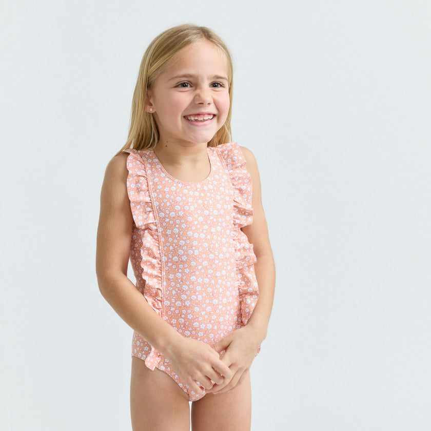 girls melone floral ruffle one piece