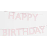 Pink Happy Birthday Garland