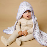 Premium Baby Knit Hooded Towel - Minnie Mouse's Bowquet