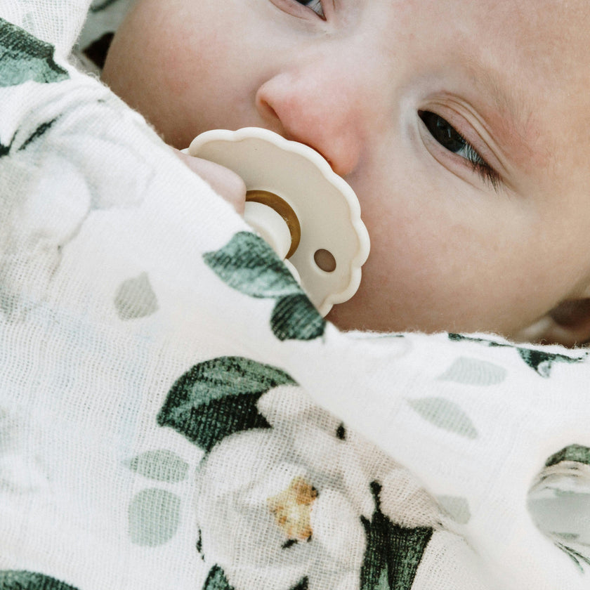 Organic Cotton Muslin Swaddle Blanket 2 Pack - Magnolia