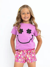 Spring Flowers Plush Lounge Shorts
