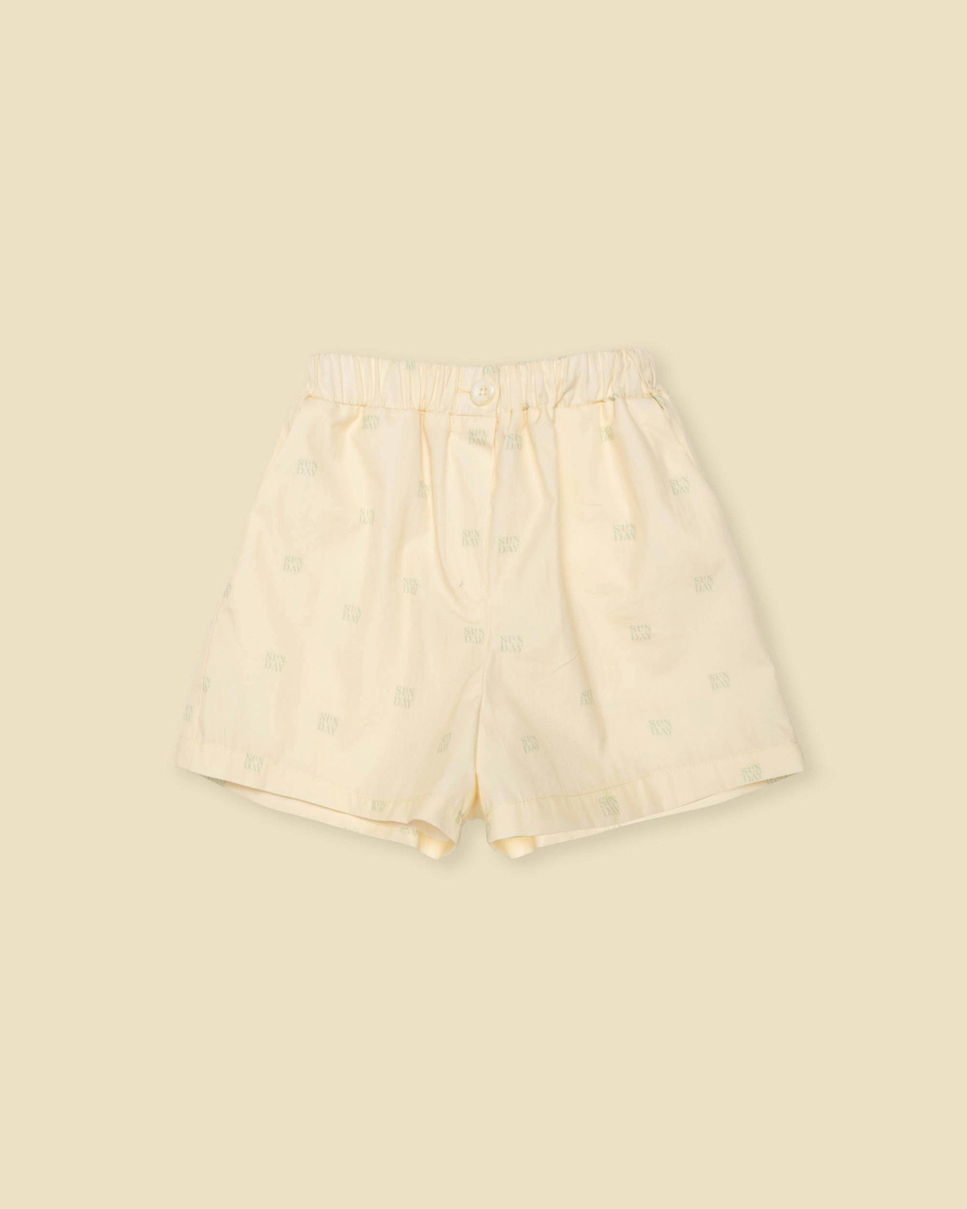 Organic Avenue Shorts in Buttercup
