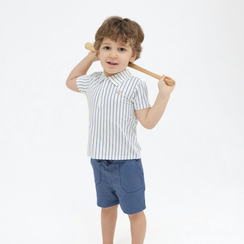 Baseball Stripe - Polo with Everyday Short