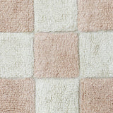 Kitchen Tiles Checkerboard Pattern Washable Rug