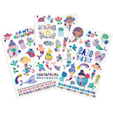 Tattoo-Palooza Temporary Tattoos - Mermaid Magic - 3 Sheets