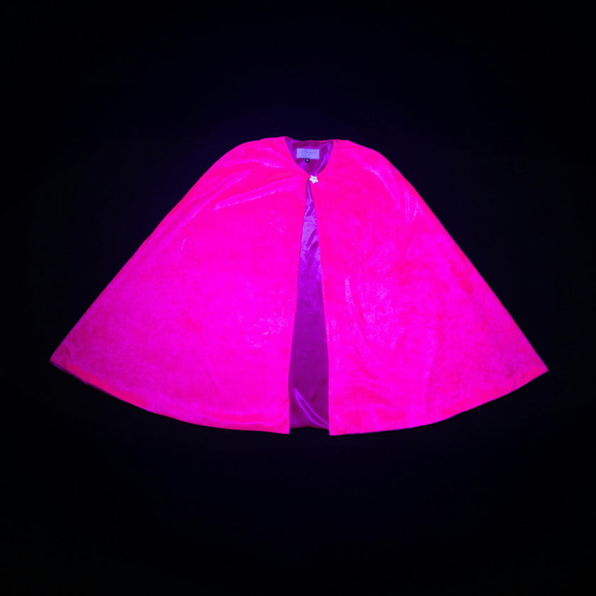 Jr Star Pink Glow Child Cape