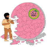 Flat Pink Grapefruit Puzzle