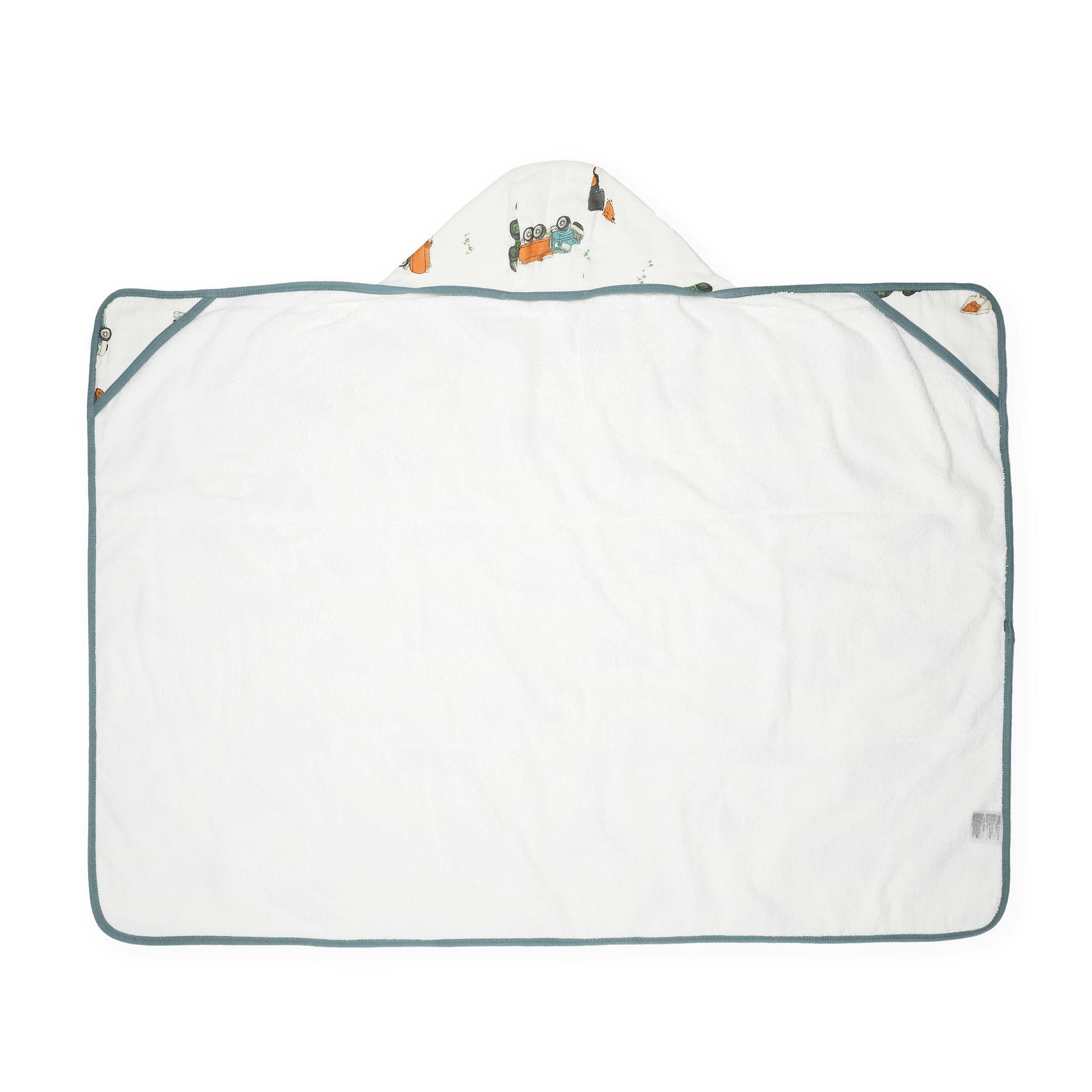 Toddler Hooded Towel - Work Trucks