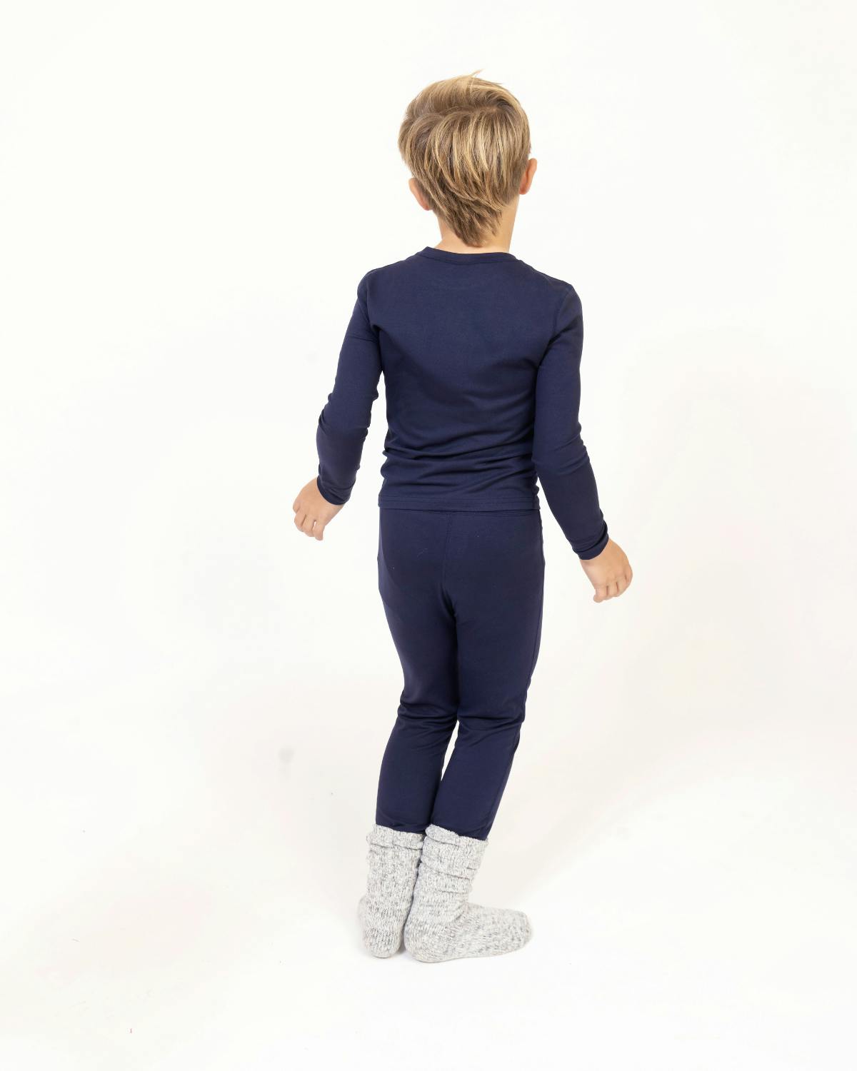 Kids Base Layer Set in Navy Blue