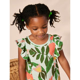 Sleeveless Ruffle A-Line Dress, Multi