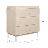 Babyletto Gelato 3-Drawer Compact Changer Dresser with Removable Changing Tray (34")