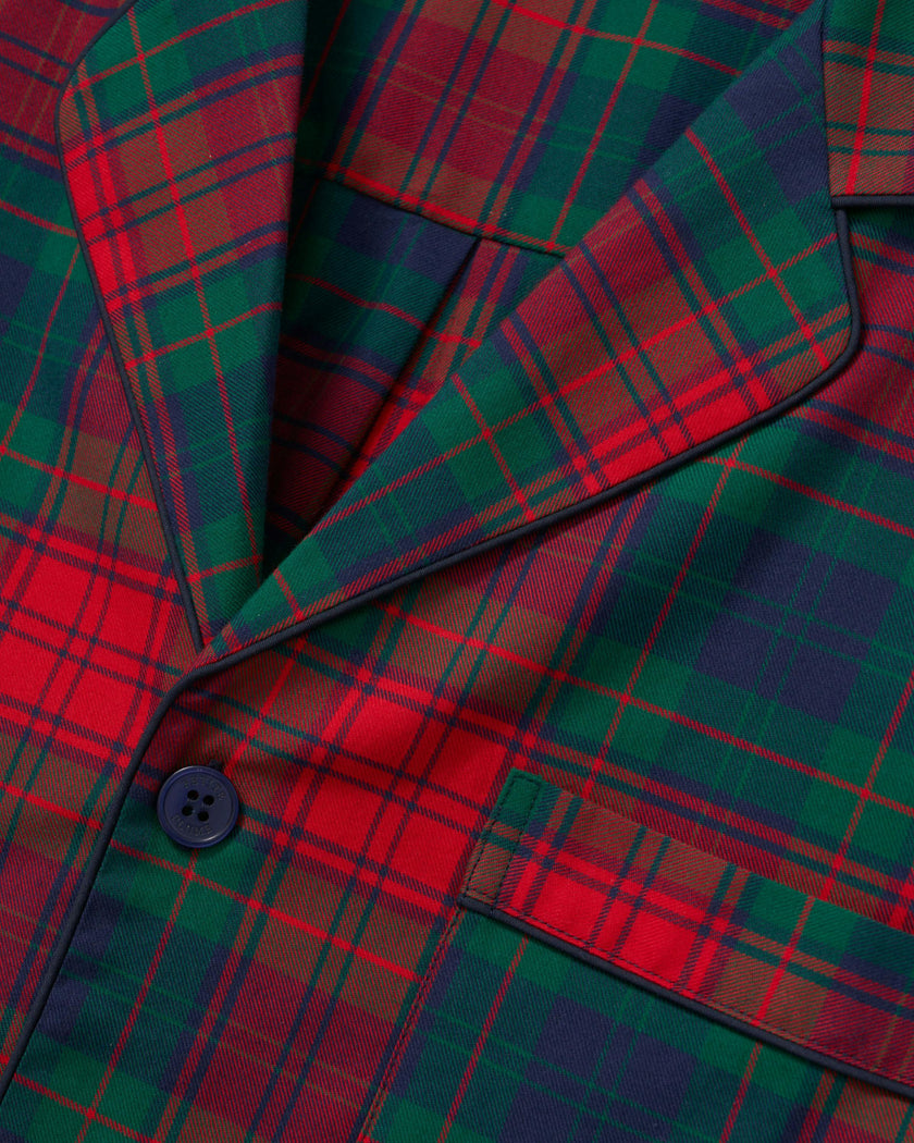 Men's Brushed Twill Pajama Set in St. James Tartan
